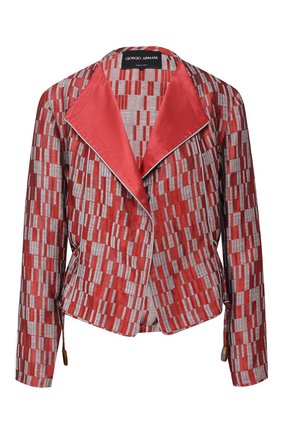 Женский жакет GIORGIO ARMANI красного цвета по цене 162500 руб., арт. 0SHGG0DI/T01H2 | Фото 1 Женский жакет GIORGIO ARMANI красного цвета, арт. 0SHGG0DI/T01H2 | Фото 1
