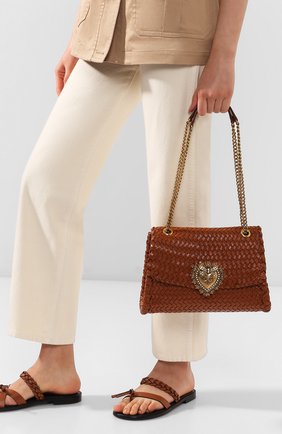 Женская сумка devotion DOLCE & GABBANA коричневого цвета по цене 196000 руб., арт. BB6728/AX813 | Фото 2 Женская сумка devotion DOLCE & GABBANA коричневого цвета, арт. BB6728/AX813 | Фото 2