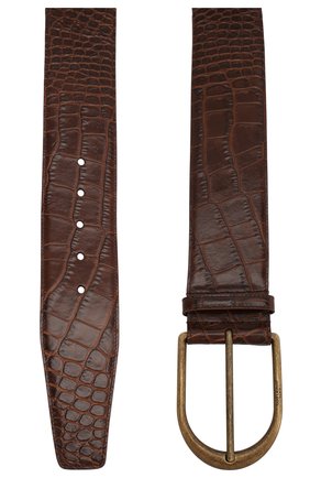 Женский кожаный ремень SAINT LAURENT коричневого цвета по цене 47650 руб., арт. 619783/06A0B | Фото 2 Женский кожаный ремень SAINT LAURENT коричневого цвета, арт. 619783/06A0B | Фото 2 (Материал: Кожа)
