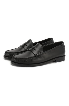 Женские кожаные пенни-лоферы pierre SAINT LAURENT черного цвета по цене 47800 руб., арт. 620081/1VRVV | Фото 1 Женские кожаные пенни-лоферы pierre SAINT LAURENT черного цвета, арт. 620081/1VRVV | Фото 1