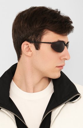 Женские солнцезащитные очки BALENCIAGA черного цвета по цене 23300 руб., арт. BB0044 001 | Фото 3 Женские солнцезащитные очки BALENCIAGA черного цвета, арт. BB0044 001 | Фото 3