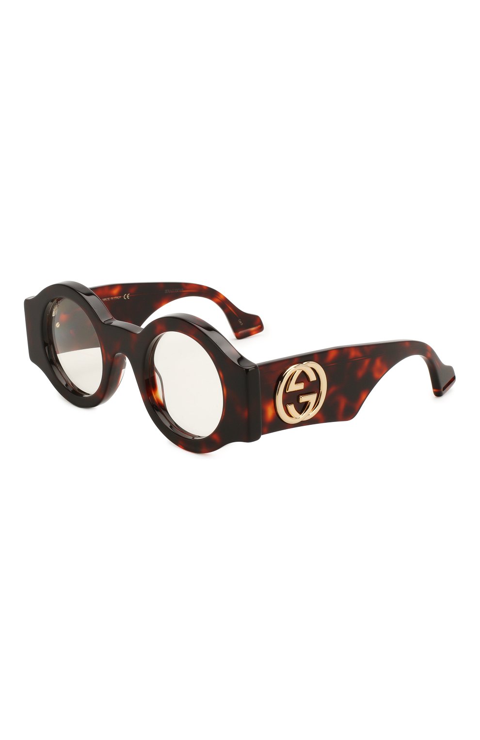 Женские солнцезащитные очки GUCCI коричневого цвета, арт. GG0629 001 | Фото 1
