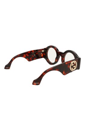 Женские солнцезащитные очки GUCCI коричневого цвета по цене 37500 руб., арт. GG0629 001 | Фото 4 Женские солнцезащитные очки GUCCI коричневого цвета, арт. GG0629 001 | Фото 4
