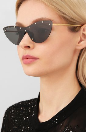 Мужские солнцезащитные очки GUCCI черного цвета по цене 47500 руб., арт. GG0666S 001 | Фото 2 Мужские солнцезащитные очки GUCCI черного цвета, арт. GG0666S 001 | Фото 2