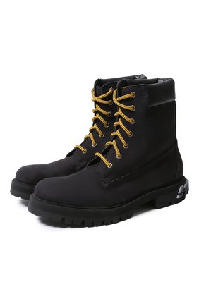 Женские кожаные ботинки VETEMENTS черного цвета по цене 83250 руб., арт. UAH21BO240/2453 LEATHER | Фото 1 Женские кожаные ботинки VETEMENTS черного цвета, арт. UAH21BO240/2453 LEATHER | Фото 1