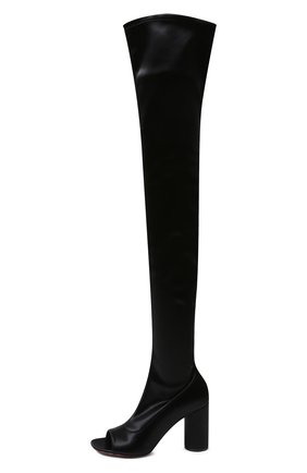 Женские ботфорты VETEMENTS черного цвета по цене 82700 руб., арт. WAH21BO206/1382 SATIN | Фото 2 Женские ботфорты VETEMENTS черного цвета, арт. WAH21BO206/1382 SATIN | Фото 2