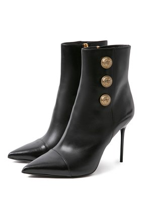Женские кожаные ботильоны BALMAIN черного цвета по цене 79250 руб., арт. UN1C522/LGDB | Фото 1 Женские кожаные ботильоны BALMAIN черного цвета, арт. UN1C522/LGDB | Фото 1