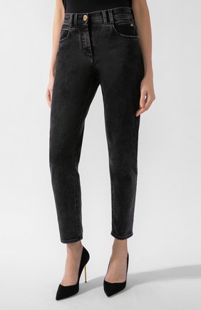 Женские джинсы BALMAIN темно-серого цвета по цене 79200 руб., арт. UF15515/D047 | Фото 2 Женские джинсы BALMAIN темно-серого цвета, арт. UF15515/D047 | Фото 2