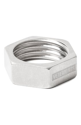 Мужское кольцо VETEMENTS серебряного цвета по цене 18350 руб., арт. UAH21RI170/50100 | Фото 1 Мужское кольцо VETEMENTS серебряного цвета, арт. UAH21RI170/50100 | Фото 1