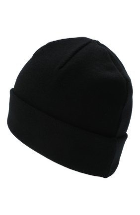 Женская шерстяная шапка VETEMENTS черного цвета по цене 28050 руб., арт. UAH21HA271 1053/M | Фото 2 Женская шерстяная шапка VETEMENTS черного цвета, арт. UAH21HA271 1053/M | Фото 2