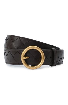 Женский кожаный ремень BOTTEGA VENETA темно-коричневого цвета по цене 37100 руб., арт. 608559/VCPP5 | Фото 1 Женский кожаный ремень BOTTEGA VENETA темно-коричневого цвета, арт. 608559/VCPP5 | Фото 1
