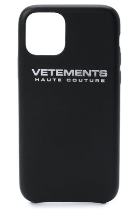 Мужской чехол для iphone 11 pro VETEMENTS черного цвета по цене 22550 руб., арт. UAH21AC280 2471/M/IPH0NE 11 PR0 | Фото 1 Мужской чехол для iphone 11 pro VETEMENTS черного цвета, арт. UAH21AC280 2471/M/IPH0NE 11 PR0 | Фото 1