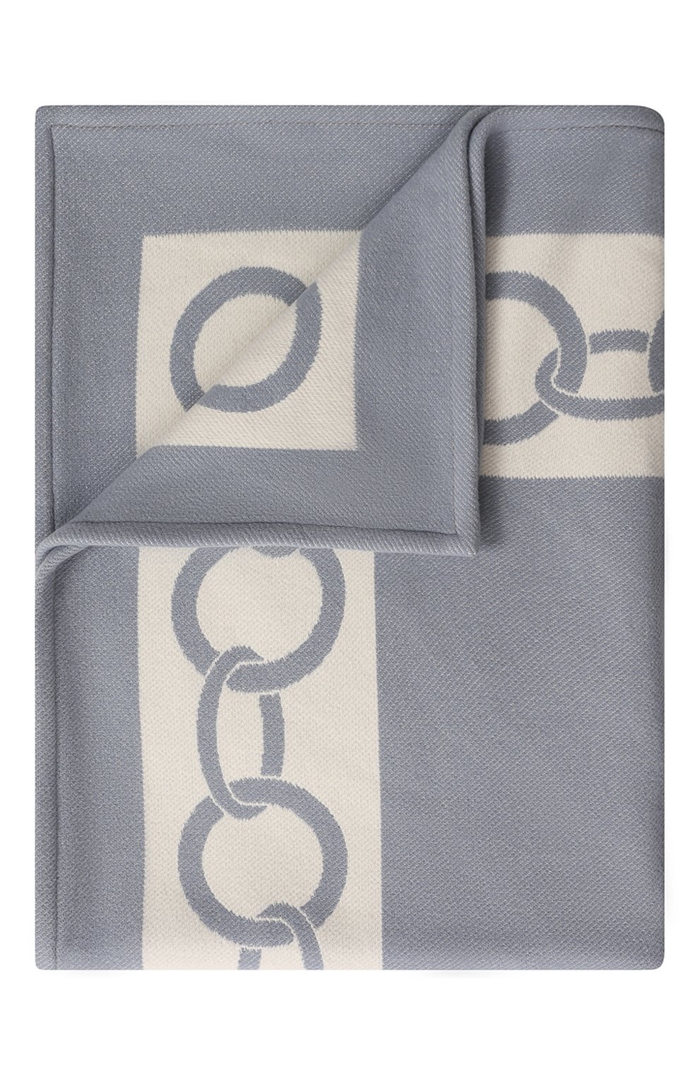 Мужского шерстяной плед FRETTE темно-синего цвета, арт. FR6607 F0400 130I | Фото 1