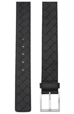 Мужской кожаный ремень BOTTEGA VENETA черного цвета по цене 43300 руб., арт. 629844/VCPQ3 | Фото 2 Мужской кожаный ремень BOTTEGA VENETA черного цвета, арт. 629844/VCPQ3 | Фото 2
