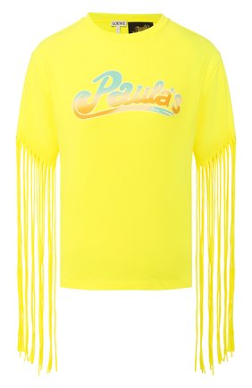 Женская футболка loewe x paula's ibiza LOEWE желтого цвета по цене 42900 руб., арт. S616333X35 | Фото 1 Женская футболка loewe x paula's ibiza LOEWE желтого цвета, арт. S616333X35 | Фото 1
