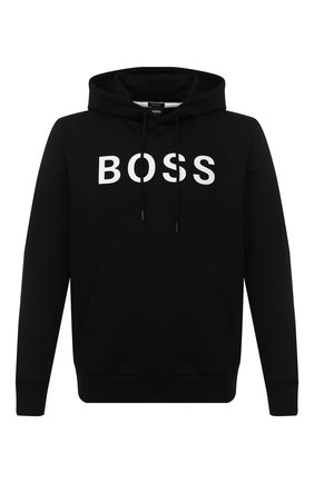 Мужской хлопковое худи BOSS черного цвета по цене 15500 руб., арт. 50432386 | Фото 1 Мужской хлопковое худи BOSS черного цвета, арт. 50432386 | Фото 1