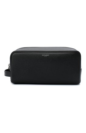 Мужской кожаный несессер SAINT LAURENT черного цвета по цене 31800 руб., арт. 609347/1GF0N | Фото 1 Мужской кожаный несессер SAINT LAURENT черного цвета, арт. 609347/1GF0N | Фото 1