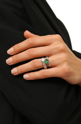 Женское кольцо snake LEVASHOVAELAGINA зеленого цвета, арт. snake/r | Фото 2 (Материал: Металл)