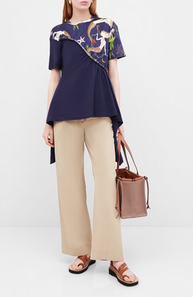 Женская футболка loewe x paula's ibiza LOEWE синего цвета по цене 42900 руб., арт. S616333X33 | Фото 2 Женская футболка loewe x paula's ibiza LOEWE синего цвета, арт. S616333X33 | Фото 2