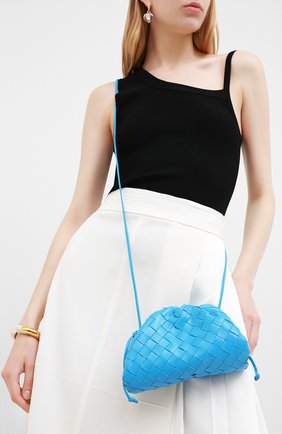 Женский клатч pouch 20 BOTTEGA VENETA синего цвета по цене 108000 руб., арт. 585852/VCPP1 | Фото 2 Женский клатч pouch 20 BOTTEGA VENETA синего цвета, арт. 585852/VCPP1 | Фото 2