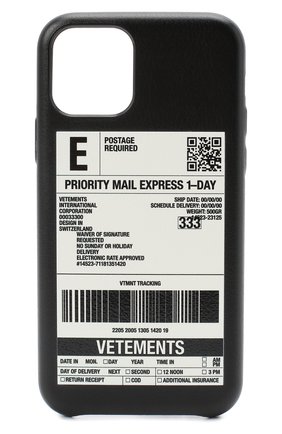 Мужской чехол для iphone 11 pro VETEMENTS черного цвета по цене 16600 руб., арт. UAH21AC283 1373/W/IPH0NE 11 PR0 | Фото 1 Мужской чехол для iphone 11 pro VETEMENTS черного цвета, арт. UAH21AC283 1373/W/IPH0NE 11 PR0 | Фото 1