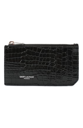 Женский кожаный футляр для кредитных карт SAINT LAURENT черного цвета по цене 24400 руб., арт. 631992/DND0N | Фото 1 Женский кожаный футляр для кредитных карт SAINT LAURENT черного цвета, арт. 631992/DND0N | Фото 1