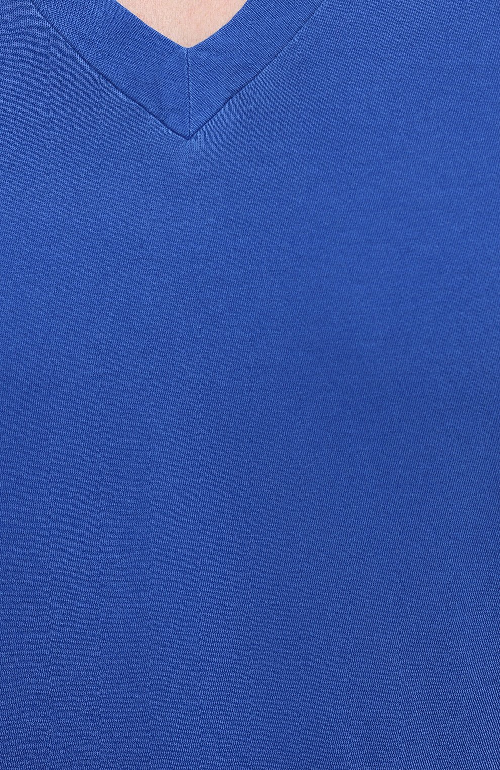 Мужская хлопковая футболка JAMES PERSE синего цвета, арт. MLJ3352 | Фото 5 (Принт: Без принта; Рукава: Короткие; Длина (для топов): Стандартные; Мужское Кросс-КТ: Футболка-одежда; Материал внешний: Хлопок; Стили: Кэжуэл)