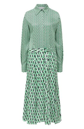 Женское платье с поясом LACOSTE зеленого цвета по цене 44980 руб., арт. EF6641 | Фото 1 Женское платье с поясом LACOSTE зеленого цвета, арт. EF6641 | Фото 1
