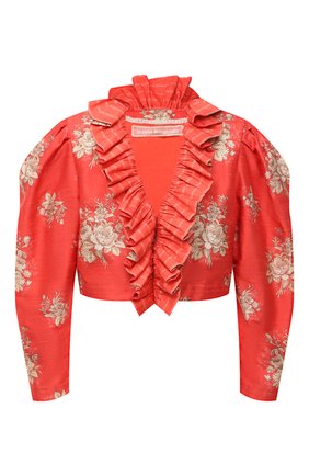 Женский шелковый жакет ULYANA SERGEENKO красного цвета по цене 175000 руб., арт. GCC003SS20P (0769т20) | Фото 1 Женский шелковый жакет ULYANA SERGEENKO красного цвета, арт. GCC003SS20P (0769т20) | Фото 1