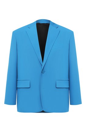 Мужской шерстяной пиджак BALENCIAGA голубого цвета по цене 158000 руб., арт. 623565/TIT17 | Фото 1 Мужской шерстяной пиджак BALENCIAGA голубого цвета, арт. 623565/TIT17 | Фото 1