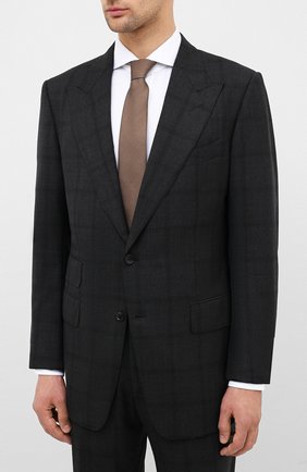 Мужской шерстяной костюм TOM FORD черного цвета по цене 258500 руб., арт. 0R6405/21AL43 | Фото 2 Мужской шерстяной костюм TOM FORD черного цвета, арт. 0R6405/21AL43 | Фото 2