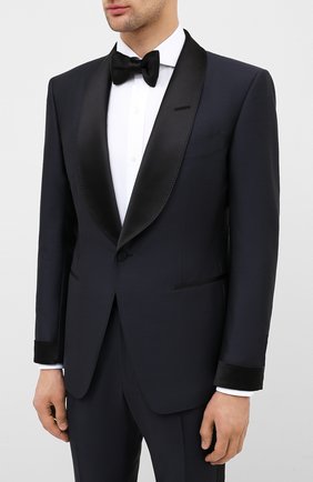 Мужской смокинг TOM FORD темно-синего цвета по цене 428500 руб., арт. 717R01/21MK4W | Фото 2 Мужской смокинг TOM FORD темно-синего цвета, арт. 717R01/21MK4W | Фото 2