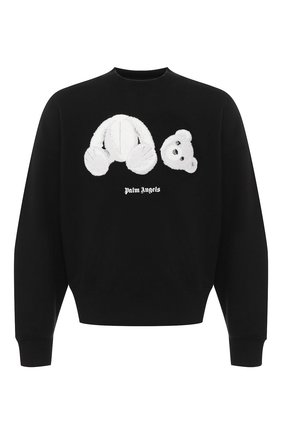 Мужской хлопковый свитшот PALM ANGELS черного цвета по цене 49550 руб., арт. PMBA026E20FLE0021001 | Фото 1 Мужской хлопковый свитшот PALM ANGELS черного цвета, арт. PMBA026E20FLE0021001 | Фото 1