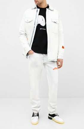 Мужской хлопковый свитшот PALM ANGELS черного цвета по цене 49550 руб., арт. PMBA026E20FLE0021001 | Фото 2 Мужской хлопковый свитшот PALM ANGELS черного цвета, арт. PMBA026E20FLE0021001 | Фото 2