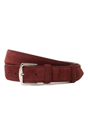 Мужской замшевый ремень LORO PIANA бордового цвета по цене 45350 руб., арт. FAA1544 | Фото 1 Мужской замшевый ремень LORO PIANA бордового цвета, арт. FAA1544 | Фото 1