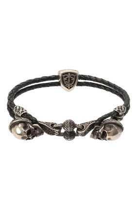 Женская браслет двойная петля веселого роджера GL JEWELRY серебряного цвета по цене 24750 руб., арт. M4401016-S97-01 | Фото 1 Женская браслет двойная петля веселого роджера GL JEWELRY серебряного цвета, арт. M4401016-S97-01 | Фото 1