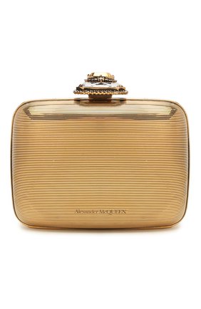 Женский клатч ring small ALEXANDER MCQUEEN золотого цвета по цене 143500 руб., арт. 594534/J160K | Фото 1 Женский клатч ring small ALEXANDER MCQUEEN золотого цвета, арт. 594534/J160K | Фото 1