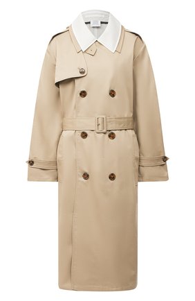 Женский тренч VETEMENTS бежевого цвета по цене 210000 руб., арт. WAH21JA007 1007/TRANSPARENT/BEIGE | Фото 1 Женский тренч VETEMENTS бежевого цвета, арт. WAH21JA007 1007/TRANSPARENT/BEIGE | Фото 1