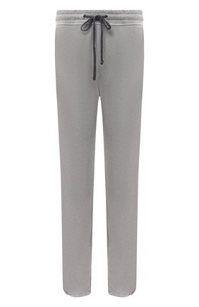 Мужские хлопковые брюки JAMES PERSE светло-серого цвета, арт. MXA1161 | Фото 1 (Длина (брюки, джинсы): Стандартные; Кросс-КТ: Спорт; Материал внешний: Хлопок)
