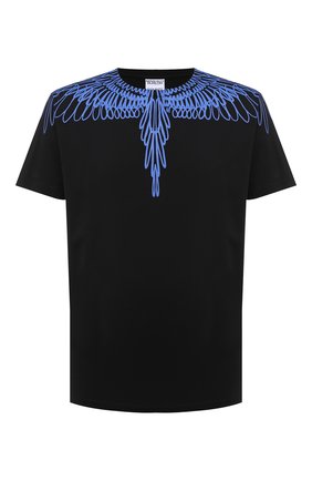 Мужская хлопковая футболка MARCELO BURLON черного цвета по цене 19450 руб., арт. CMAA018E20JER003 | Фото 1 Мужская хлопковая футболка MARCELO BURLON черного цвета, арт. CMAA018E20JER003 | Фото 1