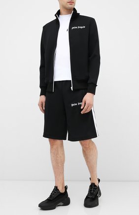 Мужская толстовка PALM ANGELS черного цвета по цене 36350 руб., арт. PMBD001E20FAB0011001 | Фото 2 Мужская толстовка PALM ANGELS черного цвета, арт. PMBD001E20FAB0011001 | Фото 2
