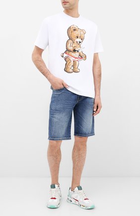 Мужская хлопковая футболка DOM REBEL белого цвета по цене 9740 руб., арт. SNAP/B0X T-SHIRT | Фото 2 Мужская хлопковая футболка DOM REBEL белого цвета, арт. SNAP/B0X T-SHIRT | Фото 2