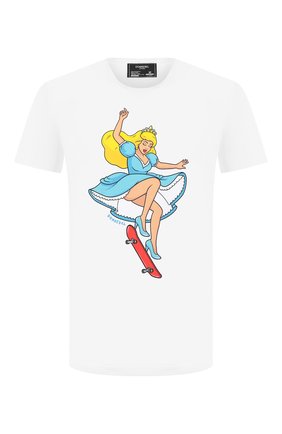 Мужская хлопковая футболка DOM REBEL белого цвета по цене 9740 руб., арт. SKATE/B0X T-SHIRT | Фото 1 Мужская хлопковая футболка DOM REBEL белого цвета, арт. SKATE/B0X T-SHIRT | Фото 1