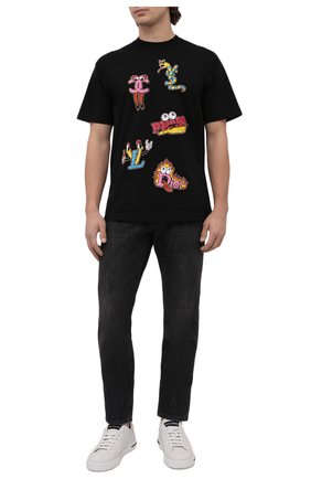 Мужская хлопковая футболка DOMREBEL черного цвета по цене 10650 руб., арт. LUXURY/T-SHIRT | Фото 2 Мужская хлопковая футболка DOMREBEL черного цвета, арт. LUXURY/T-SHIRT | Фото 2