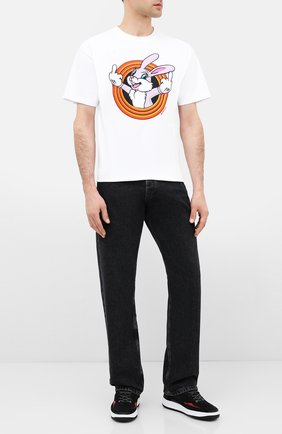 Мужская хлопковая футболка DOM REBEL белого цвета по цене 9740 руб., арт. HUMPER/B0X T-SHIRT | Фото 2 Мужская хлопковая футболка DOM REBEL белого цвета, арт. HUMPER/B0X T-SHIRT | Фото 2