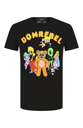 Мужская хлопковая футболка DOM REBEL черного цвета по цене 9740 руб., арт. CLUB/T-SHIRT | Фото 1 Мужская хлопковая футболка DOM REBEL черного цвета, арт. CLUB/T-SHIRT | Фото 1