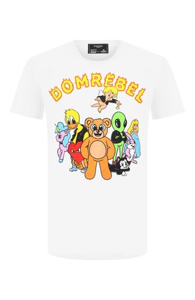 Мужская хлопковая футболка DOM REBEL белого цвета по цене 9740 руб., арт. CLUB/T-SHIRT | Фото 1 Мужская хлопковая футболка DOM REBEL белого цвета, арт. CLUB/T-SHIRT | Фото 1