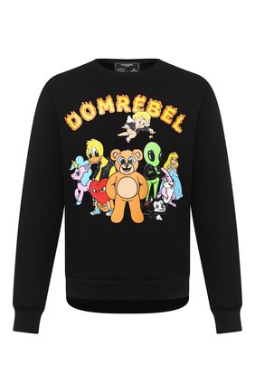Мужской хлопковый свитшот DOMREBEL черного цвета по цене 19950 руб., арт. CLUB/SWEATSHIRT | Фото 1 Мужской хлопковый свитшот DOMREBEL черного цвета, арт. CLUB/SWEATSHIRT | Фото 1