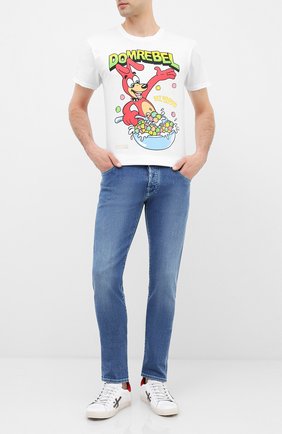 Мужская хлопковая футболка DOM REBEL белого цвета по цене 9740 руб., арт. CEREAL/T-SHIRT | Фото 2 Мужская хлопковая футболка DOM REBEL белого цвета, арт. CEREAL/T-SHIRT | Фото 2