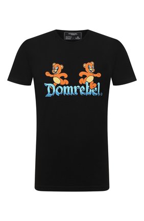 Мужская хлопковая футболка DOM REBEL черного цвета по цене 9740 руб., арт. CASTLE/T-SHIRT | Фото 1 Мужская хлопковая футболка DOM REBEL черного цвета, арт. CASTLE/T-SHIRT | Фото 1